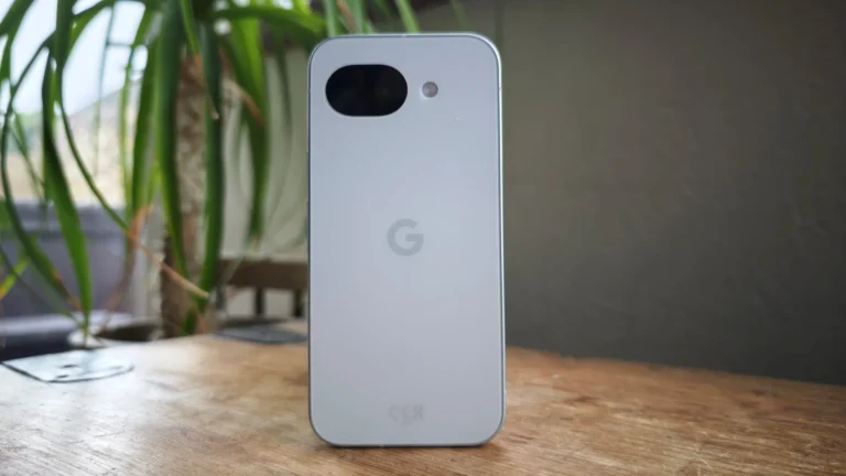 Render of the Google Pixel 11a showing its low‑profile camera and Orchid colour option